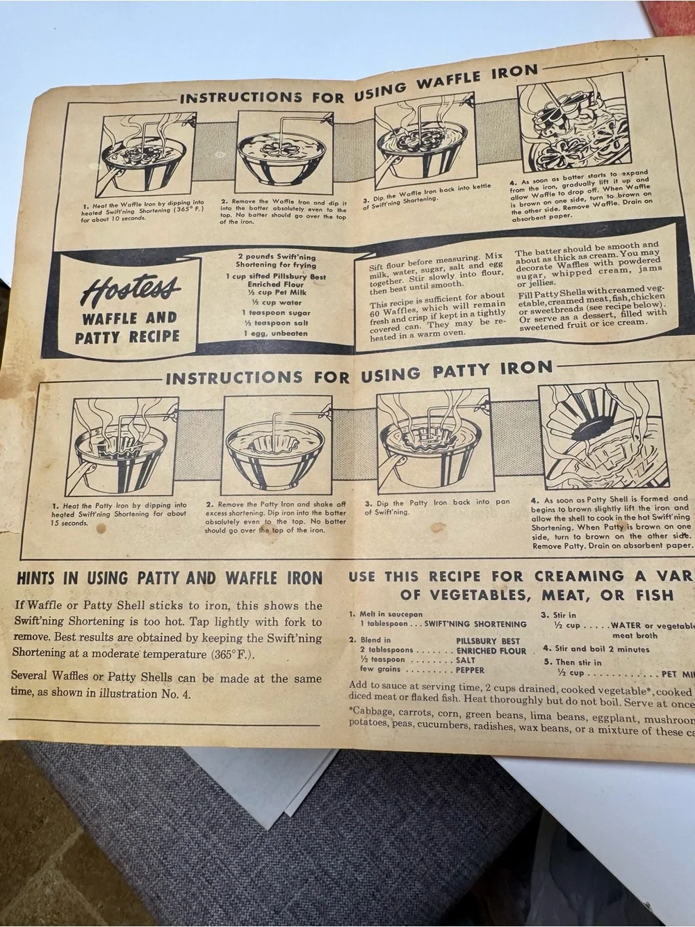 Vintage 1950’s Bonley Products Handi Hostess Kit, Wafflette Cookie Molds